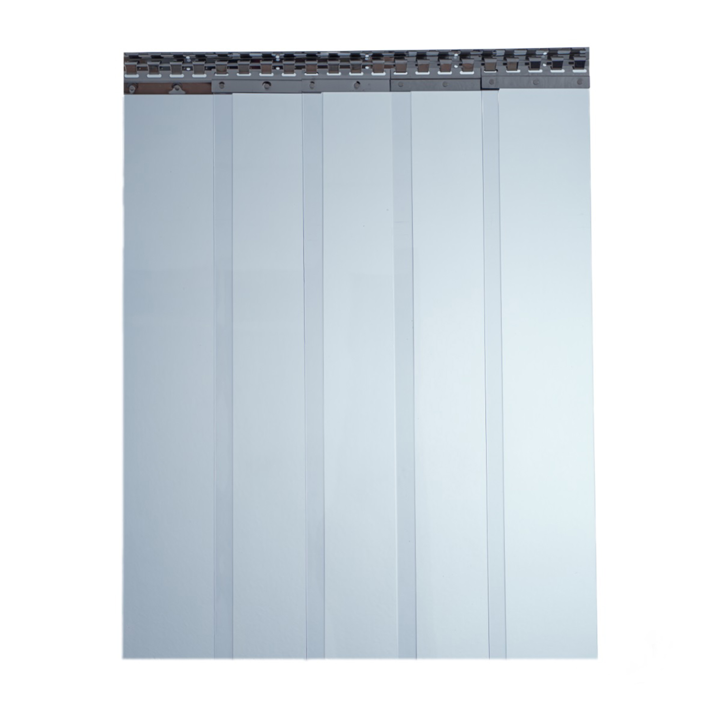200mm x 2mm blau-transparent Meterware PVC Streifen Vorhang Lamellenvorhang 