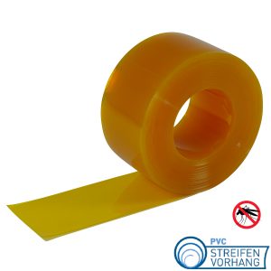 PVC Rolle Stallvorhang gelb transparent