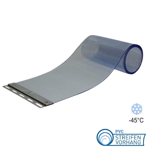 PVC Ersatzstreifen für Kühlhäuser blau transparent