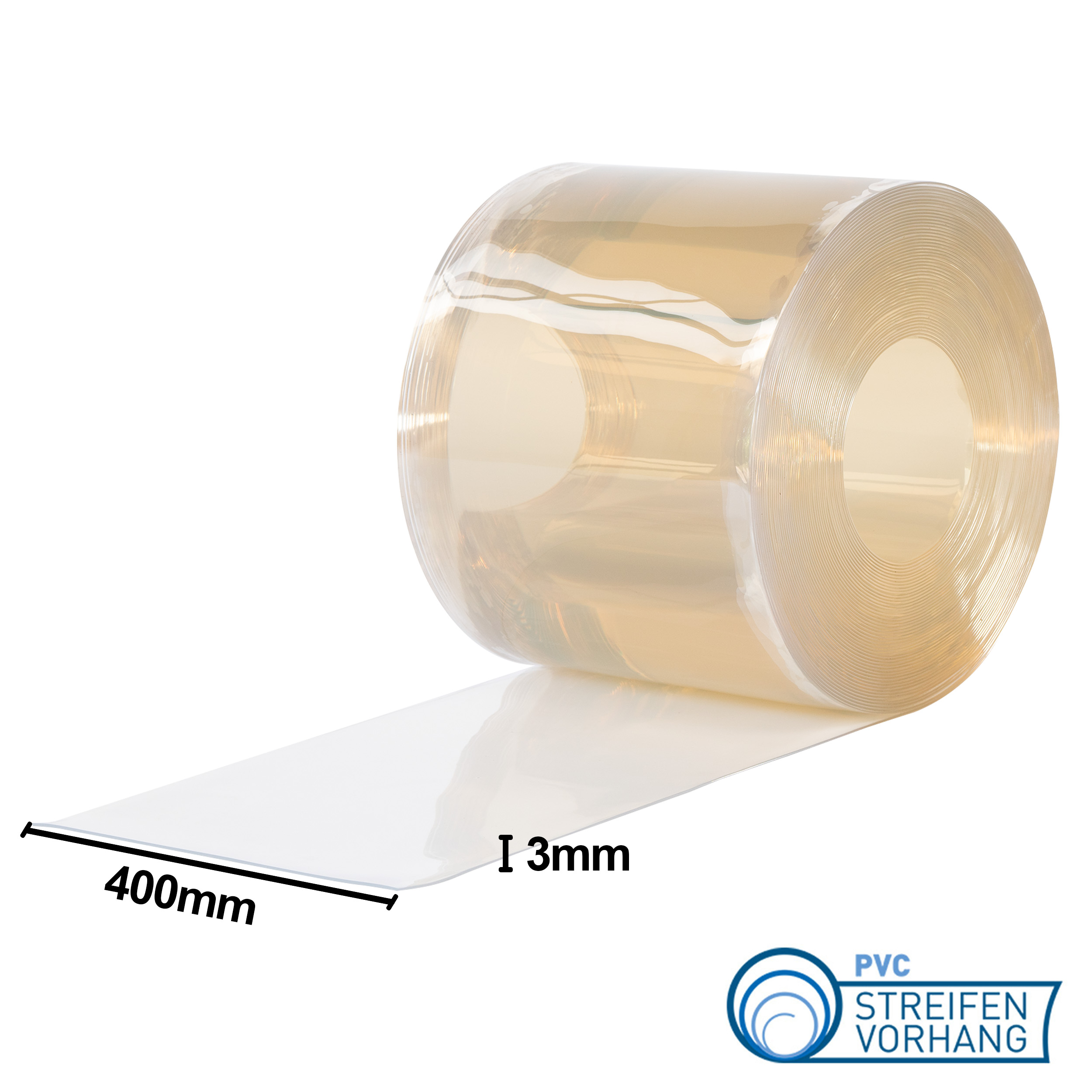 PVC STREIFEN BREITE_ 400 MM _ STÄRKE_ 3 MM